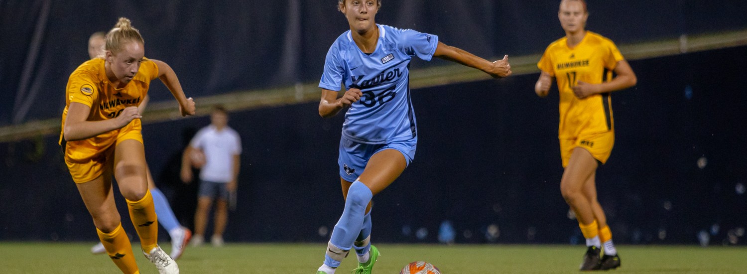 Xavier University midfielder Kate Friday, an alum of the Riverhounds Development Academy and Fox Chapel High School, is the latest player set to join the Riveters. (Photo courtesy of Xavier Athletics)