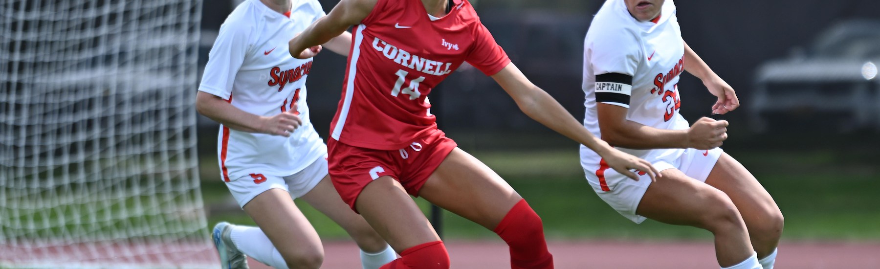 Cornell midfielder Tanum Nelson is the newest addition to the Pittsburgh Riveters roster for the team's debut season in 2025. (Photo courtesy of Caroline Sherman/Cornell Athletics)