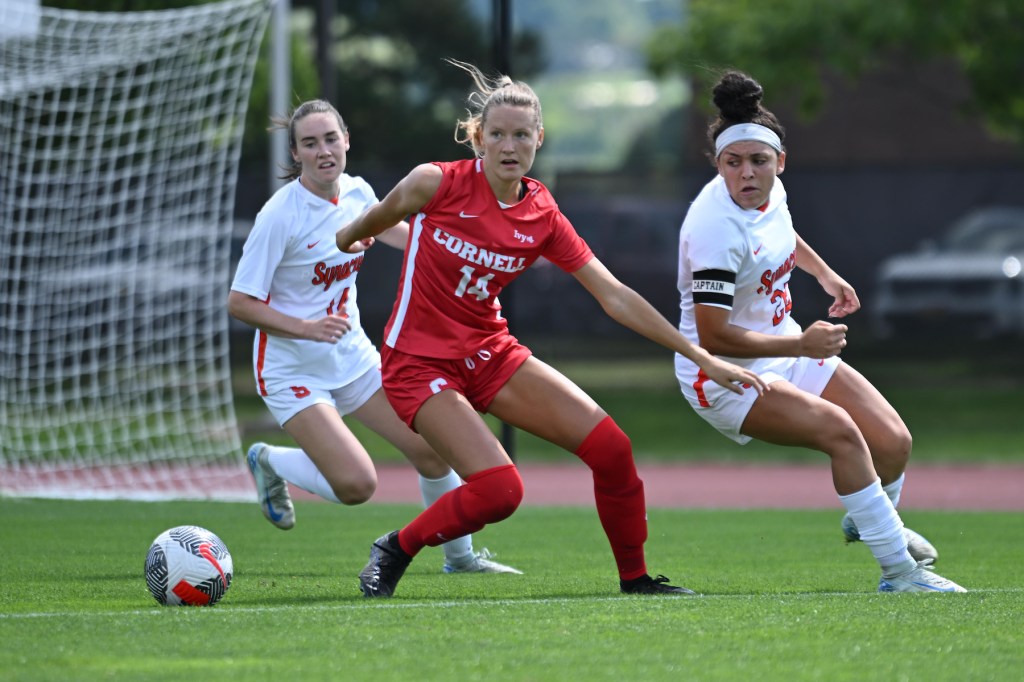 Cornell midfielder Tanum Nelson is the newest addition to the Pittsburgh Riveters roster for the team's debut season in 2025. (Photo courtesy of Caroline Sherman/Cornell Athletics)