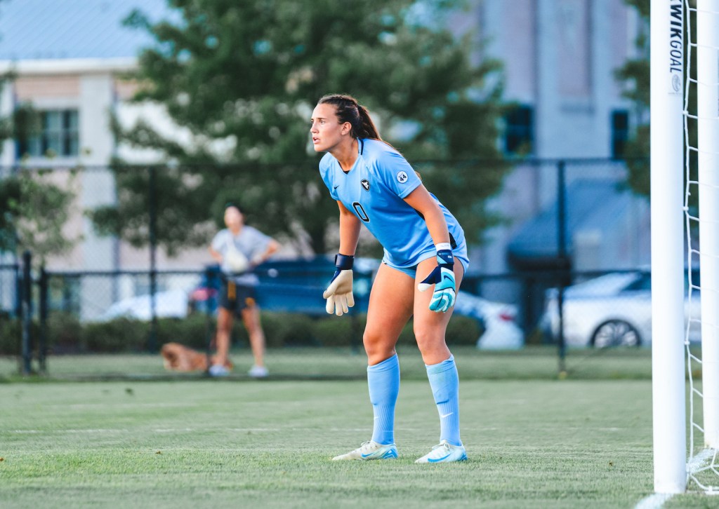 West Virginia University goalie and 2023 USL W League Golden Glove winner Bailey Herfurth will join the Riveters in 2025. (Photo courtesy of West Virginia Athletics)